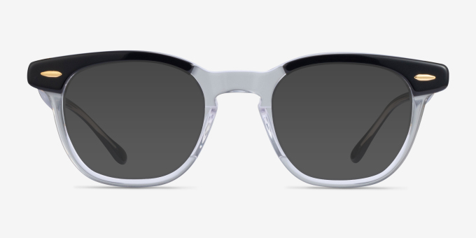 Ray-Ban RB5398 Hawkeye Black Clear AcetateEyeglass Frames from EyeBuyDirect, with Tinted Lenses