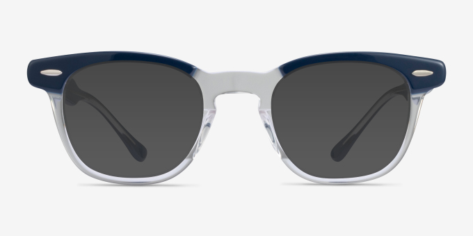 Ray-Ban RB5398 Hawkeye Transparent Blue AcetateEyeglass Frames from EyeBuyDirect, with Tinted Lenses