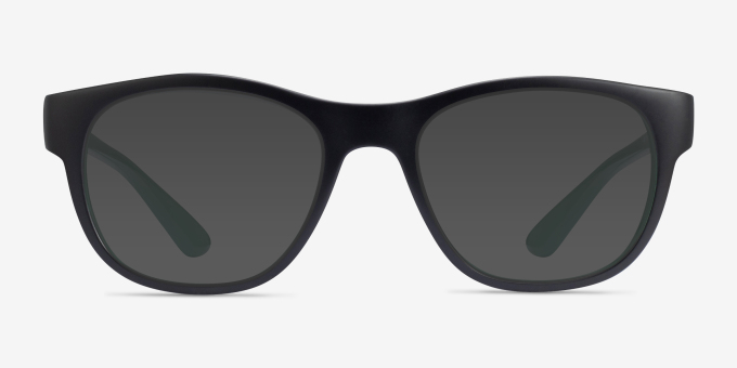 Ray-Ban RB7191 Matte Black On Green PlasticEyeglass Frames from EyeBuyDirect, with Tinted Lenses