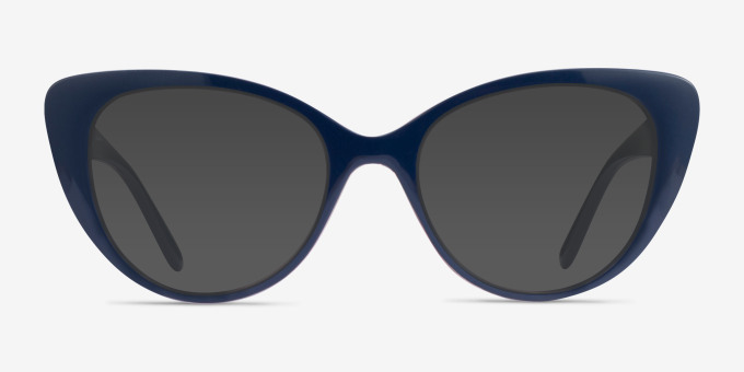 Vogue Eyewear VO5422 Dark Blue Serigraphy PlasticEyeglass Frames from EyeBuyDirect, with Tinted Lenses