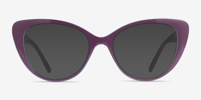 Vogue Eyewear VO5422 Dark Violet Serigraphy PlasticEyeglass Frames from EyeBuyDirect, with Tinted Lenses
