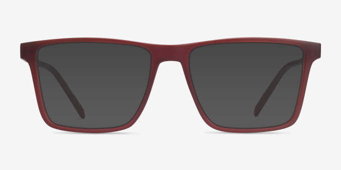 ARNETTE Brawler Matte Red PlasticEyeglass Frames from EyeBuyDirect, with Tinted Lenses