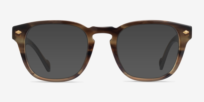 Vogue Eyewear VO5331 Striped Light Tortoise AcetateEyeglass Frames from EyeBuyDirect, with Tinted Lenses