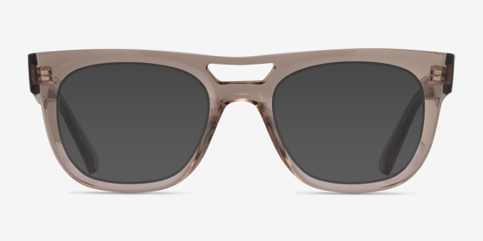 Ray-Ban RB7226 Phil Clear Brown PlasticEyeglass Frames from EyeBuyDirect, with Tinted Lenses
