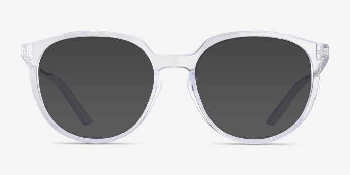 Oakley Bmng Polished Clear PlasticEyeglass Frames from EyeBuyDirect, with Tinted Lenses
