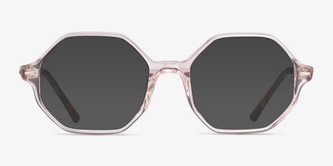 Ray-Ban RB5472 Britt Transparent Light Brown AcetateEyeglass Frames from EyeBuyDirect, with Tinted Lenses