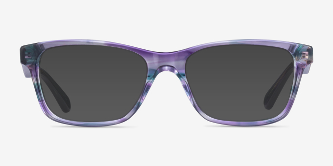 Vogue Eyewear VO2787 Striped Purple AcetateEyeglass Frames from EyeBuyDirect, with Tinted Lenses