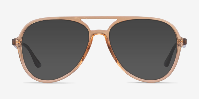 Ray-Ban RB4376V Transparent Brown PlasticEyeglass Frames from EyeBuyDirect, with Tinted Lenses