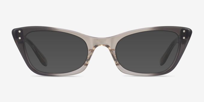 Ray-Ban RB5499 Lady Burbank Transparent Gray AcetateEyeglass Frames from EyeBuyDirect, with Tinted Lenses