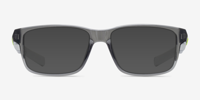 Oakley Field Day Transparent Gray PlasticEyeglass Frames from EyeBuyDirect, with Tinted Lenses