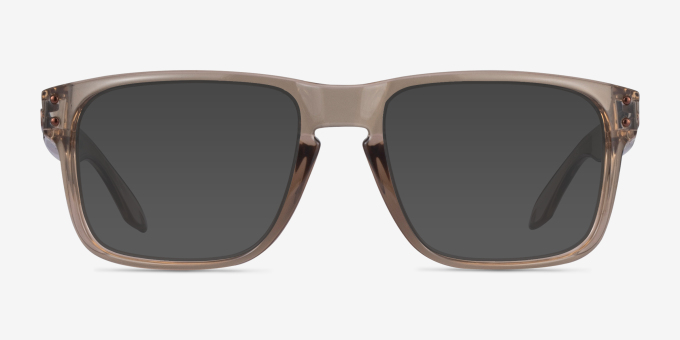 Oakley Holbrook Rx Clear Brown PlasticEyeglass Frames from EyeBuyDirect, with Tinted Lenses