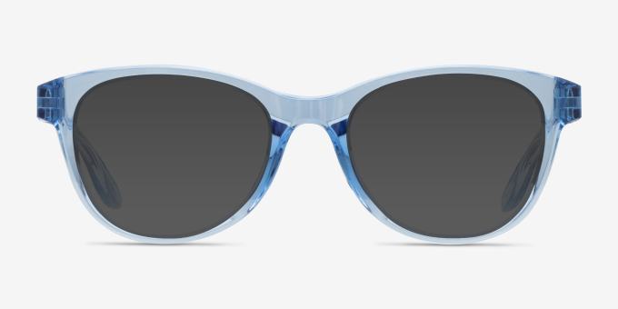 Oakley Humbly A Transparent Blue PlasticEyeglass Frames from EyeBuyDirect, with Tinted Lenses
