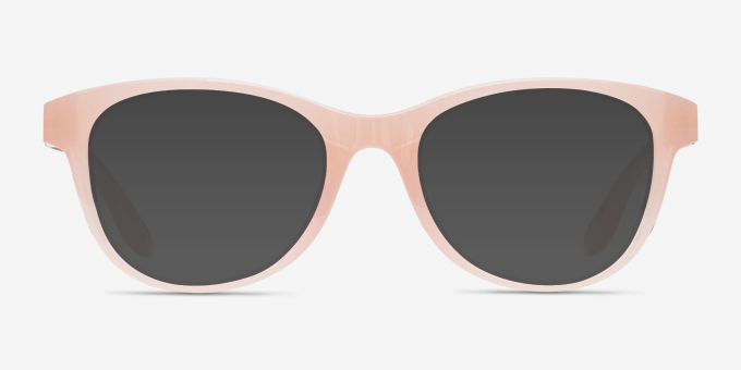Oakley Humbly A Transparent Coral PlasticEyeglass Frames from EyeBuyDirect, with Tinted Lenses