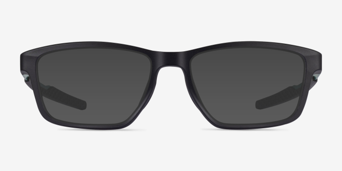 Oakley Metalink Matte Black PlasticEyeglass Frames from EyeBuyDirect, with Tinted Lenses