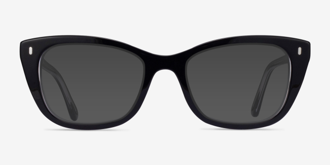 Ray-Ban RB5433 Black Clear AcetateEyeglass Frames from EyeBuyDirect, with Tinted Lenses