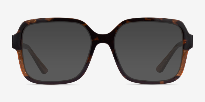 Vogue Eyewear VO5555 Brown Tortoise PlasticEyeglass Frames from EyeBuyDirect, with Tinted Lenses