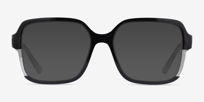 Vogue Eyewear VO5555 Black Clear PlasticEyeglass Frames from EyeBuyDirect, with Tinted Lenses