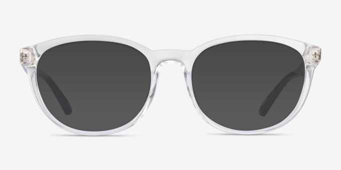 ARNETTE Varney Clear Gray PlasticEyeglass Frames from EyeBuyDirect, with Tinted Lenses