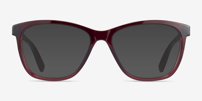 Oakley Alias Clear Red PlasticEyeglass Frames from EyeBuyDirect, with Tinted Lenses