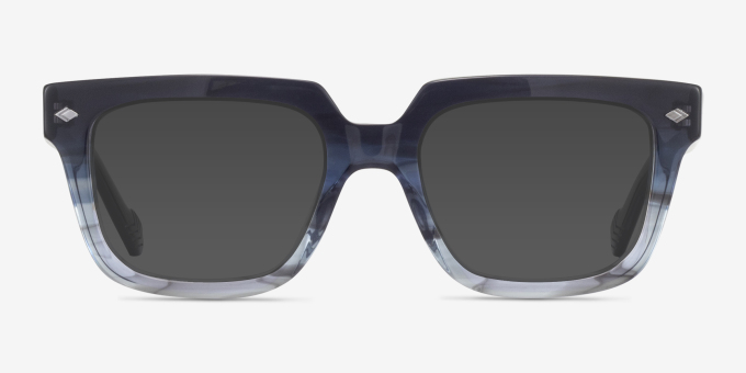 Vogue Eyewear VO5403 Striped Gardient Blue AcetateEyeglass Frames from EyeBuyDirect, with Tinted Lenses