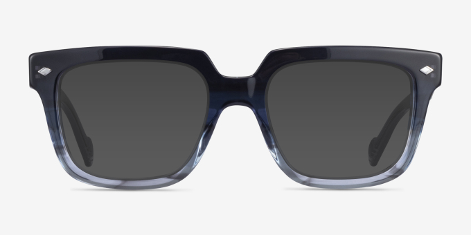Vogue Eyewear VO5403 Striped Gardient Blue AcetateEyeglass Frames from EyeBuyDirect, with Tinted Lenses