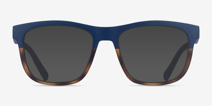 Armani Exchange AX3050 Matte Blue Tortoise PlasticEyeglass Frames from EyeBuyDirect, with Tinted Lenses