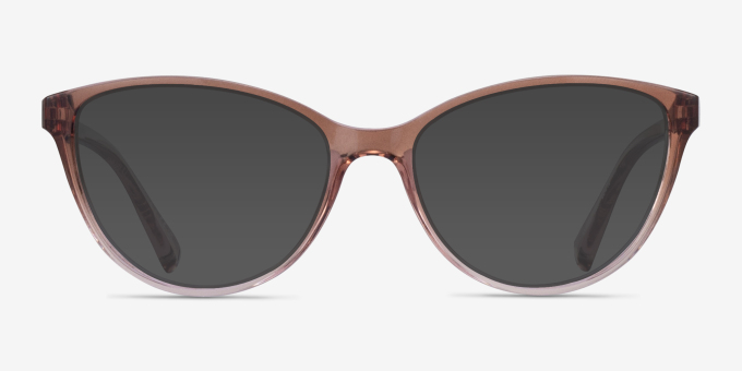 Armani Exchange AX3053 Gradient Transparent Brown PlasticEyeglass Frames from EyeBuyDirect, with Tinted Lenses
