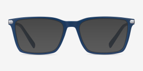 Armani Exchange AX3077 Matte Blue Métal Montures de lunettes de vue d'EyeBuyDirect, with Tinted Lenses