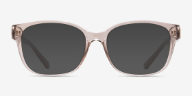 Armani Exchange AX3098 Shiny Transparent Brown Plastique Montures de lunettes de vue d'EyeBuyDirect, with Tinted Lenses