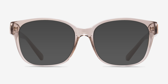 Armani Exchange AX3098 Shiny Transparent Brown PlasticEyeglass Frames from EyeBuyDirect, with Tinted Lenses