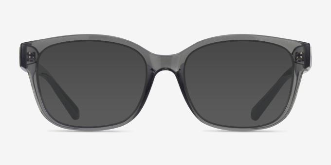 Armani Exchange AX3098 Shiny Transparent Gray PlasticEyeglass Frames from EyeBuyDirect, with Tinted Lenses