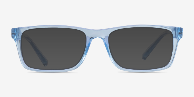 Armani Exchange AX3115 Shiny Transparent Blue Alternative MaterialsEyeglass Frames from EyeBuyDirect, with Tinted Lenses