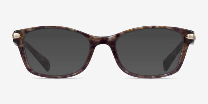 Coach HC6065 Confetti Brown AcétateMontures de lunettes de vue d'EyeBuyDirect, Avec des Verres Teintés