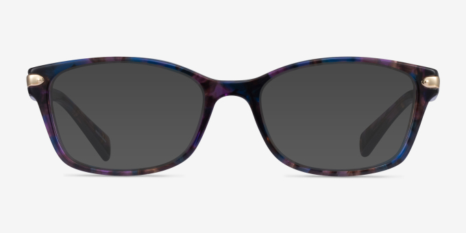 Coach HC6065 Confetti Purple AcetateEyeglass Frames from EyeBuyDirect, with Tinted Lenses