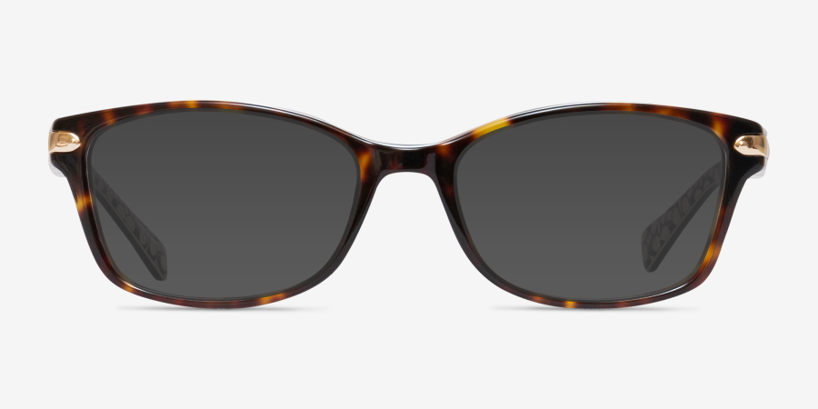 Geometric Cat Eye Sunglasses Dark Tortoise Coach