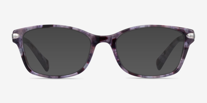 Coach HC6065 Purple Tortoise AcetateEyeglass Frames from EyeBuyDirect, with Tinted Lenses