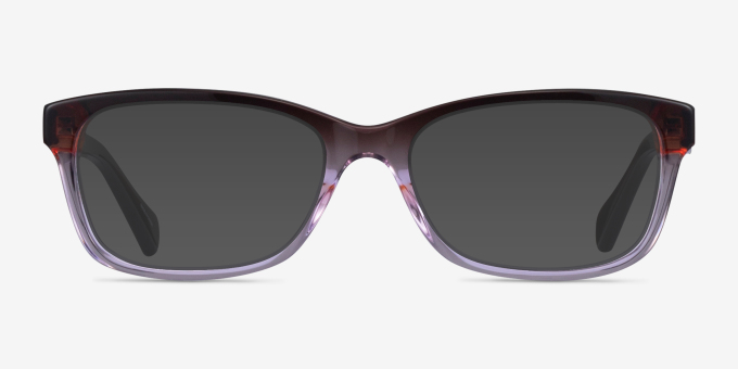 Coach HC6089 Brown Purple Gradient AcétateMontures de lunettes de vue d'EyeBuyDirect, Avec des Verres Teintés
