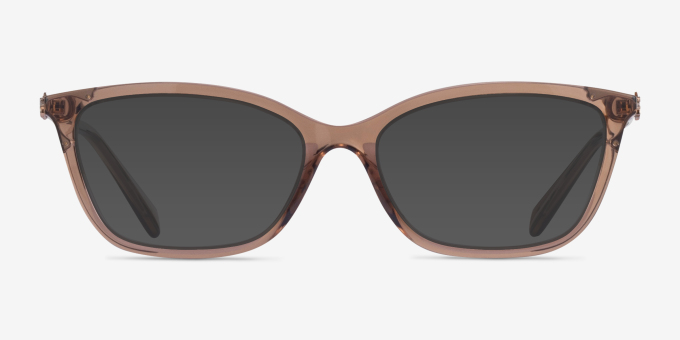 Coach HC6146U Transparent Brown PlasticEyeglass Frames from EyeBuyDirect, with Tinted Lenses