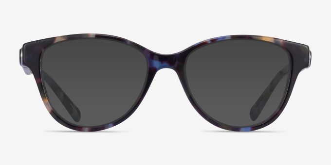 Coach HC6153 Blue Tortoise AcetateEyeglass Frames from EyeBuyDirect, with Tinted Lenses