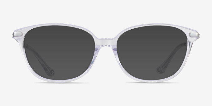 Coach HC6185 Crystal Clear AcetateEyeglass Frames from EyeBuyDirect, with Tinted Lenses