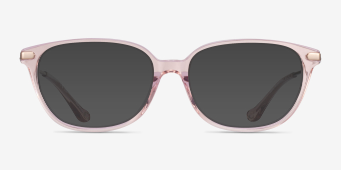 Coach HC6185 Transparent Pink Gold AcetateEyeglass Frames from EyeBuyDirect, with Tinted Lenses