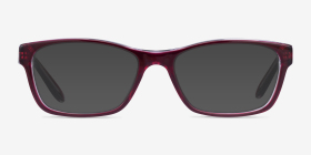 Ralph RA7039 Shiny Red On Crystal Acétate Montures de lunettes de vue d'EyeBuyDirect, with Tinted Lenses