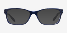 Ralph RA7039 Opal Blue Acétate Montures de lunettes de vue d'EyeBuyDirect, with Tinted Lenses