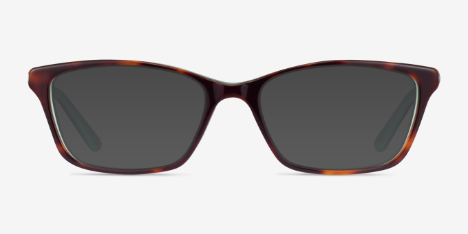 Ralph RA7044 Tortoise Blue AcétateMontures de lunettes de vue d'EyeBuyDirect, Avec des Verres Teintés