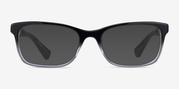 Ralph RA7069 Shiny Gradient Black AcetateEyeglass Frames from EyeBuyDirect, with Tinted Lenses