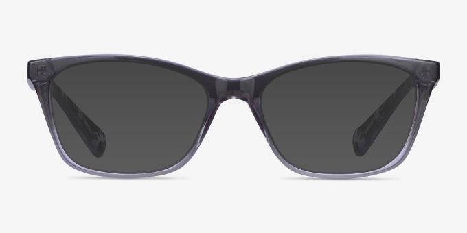 Ralph RA7071 Shiny Gradient Gray PlastiqueMontures de lunettes de vue d'EyeBuyDirect, Avec des Verres Teintés