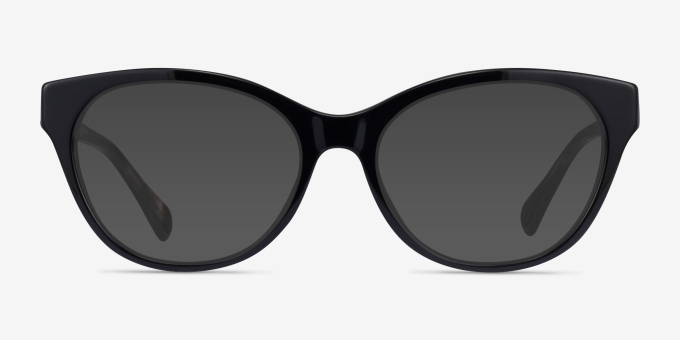 Ralph RA7141 Shiny Black AcetateEyeglass Frames from EyeBuyDirect, with Tinted Lenses