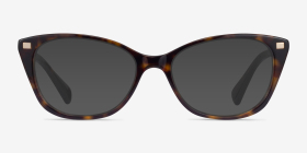 Ralph RA7146 Shiny Tortoise Acétate Montures de lunettes de vue d'EyeBuyDirect, with Tinted Lenses