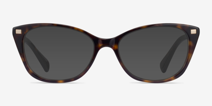 Ralph RA7146 Shiny Tortoise AcetateEyeglass Frames from EyeBuyDirect, with Tinted Lenses