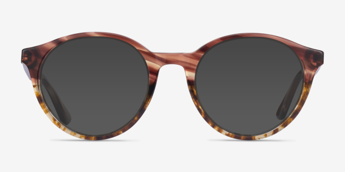 Ray-Ban RB5361 Striped Tortoise AcetateEyeglass Frames from EyeBuyDirect, with Tinted Lenses